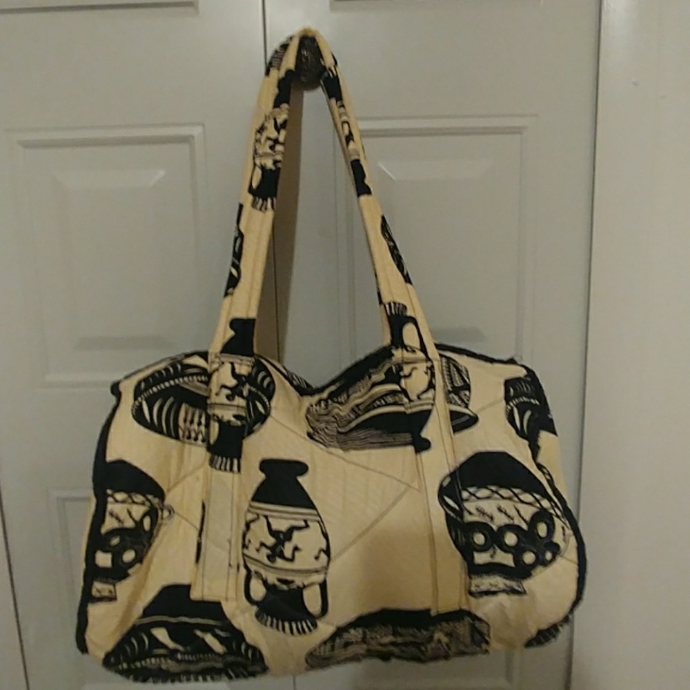 African print travel bag.